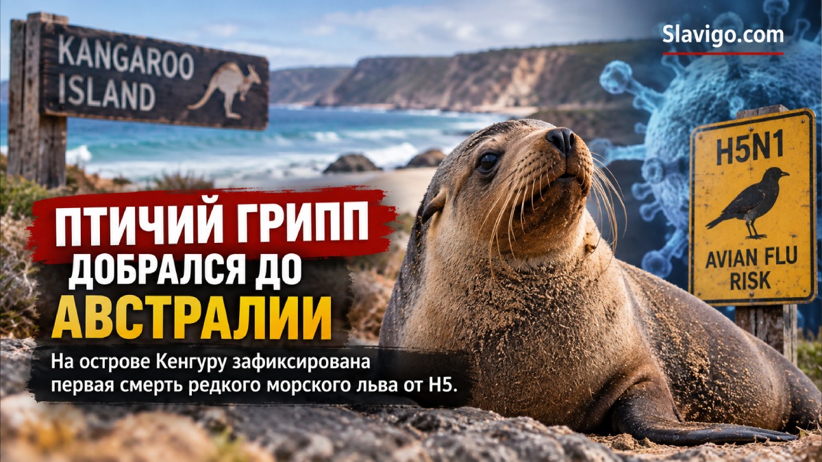 H5 впервые стал причиной смерти австралийского морского льва: что это значит для наблюдения