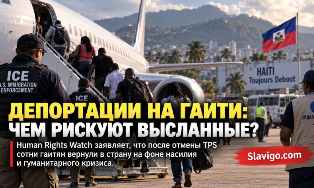 Приём депортированных из США гаитян в Cap-Haïtien
