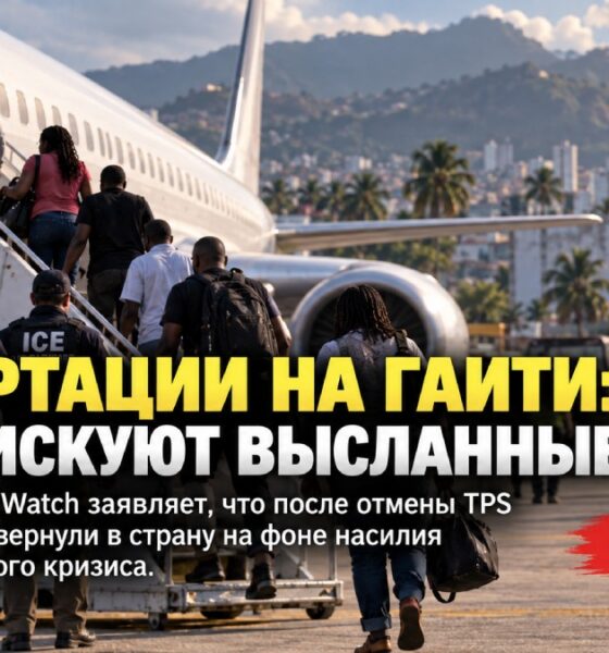 Приём депортированных из США гаитян в Cap-Haïtien