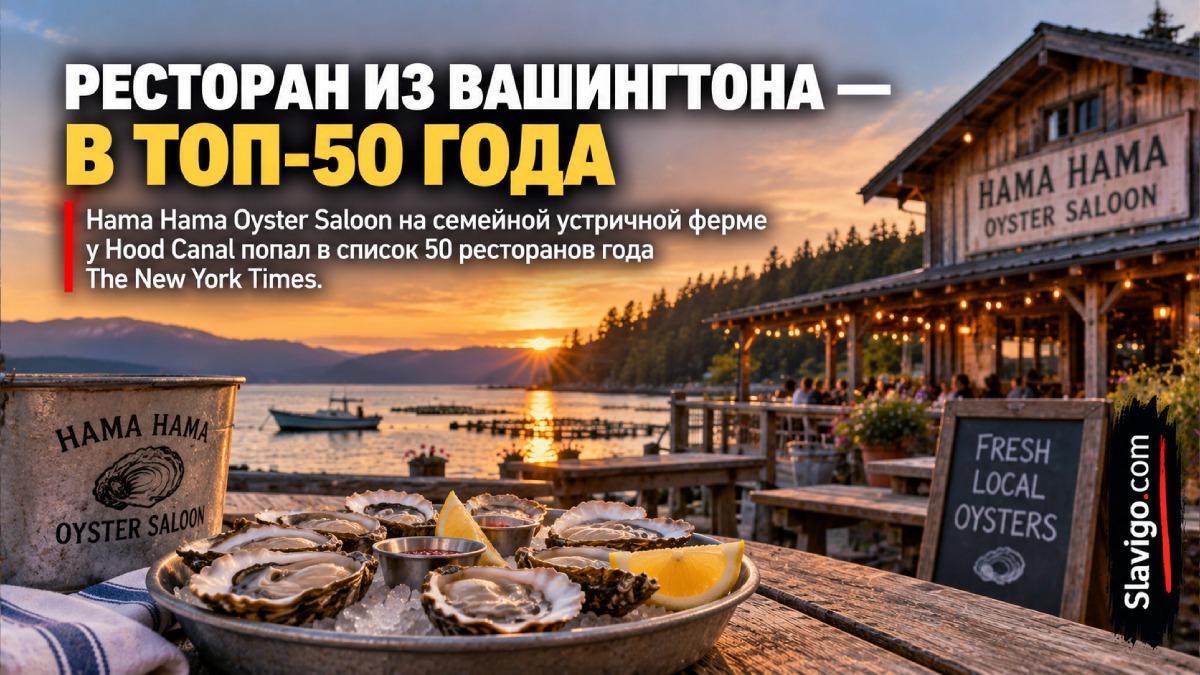 Hama Hama Oyster Saloon вошёл в список 50 ресторанов года The New York Times