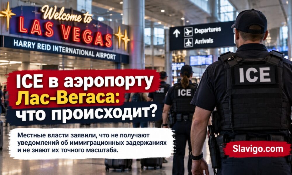 Операции ICE в аэропорту Harry Reid International Airport в Лас-Вегасе
