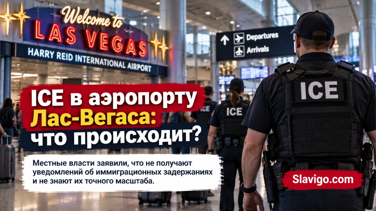 Операции ICE в аэропорту Harry Reid International Airport в Лас-Вегасе