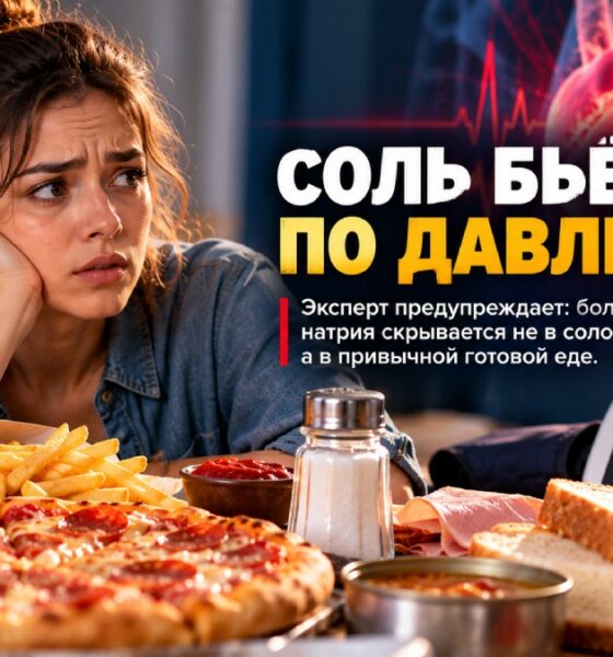 Большая часть соли поступает не из солонки: почему молодым стоит следить за скрытым натрием