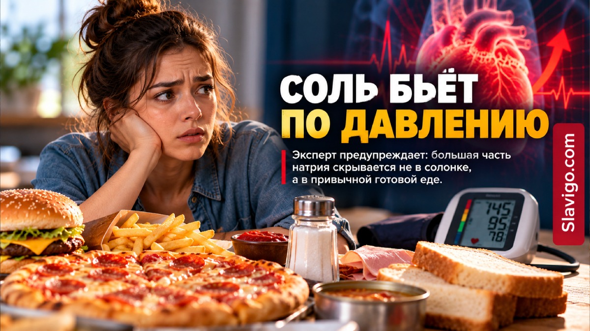 Большая часть соли поступает не из солонки: почему молодым стоит следить за скрытым натрием