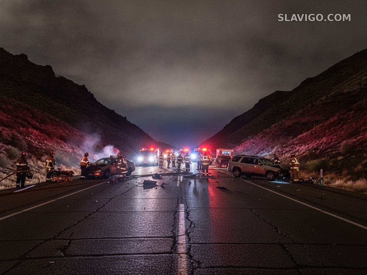Пять человек погибли в лобовой аварии на Highway 2