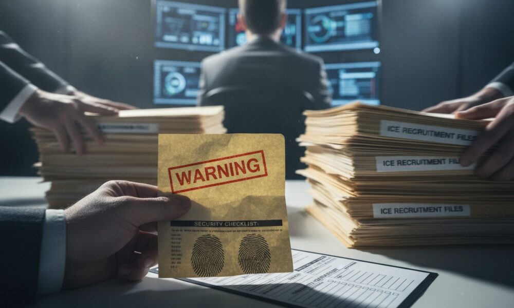 Документы проверки кандидатов на работу в ICE и жалоба информатора