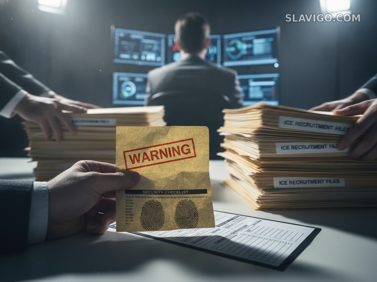 Документы проверки кандидатов на работу в ICE и жалоба информатора
