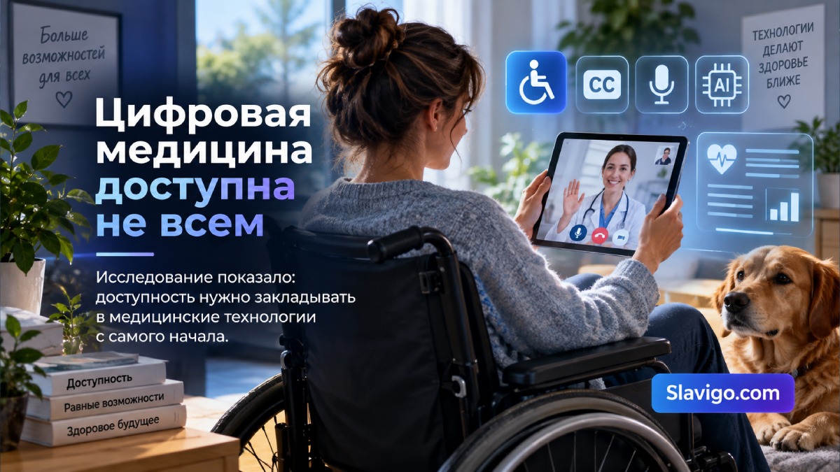 Доступность цифровой медицины для людей с инвалидностью зависит от дизайна и совместной разработки
