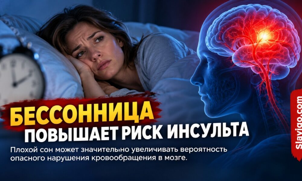 Бессонницу связали с повышенным риском инсульта и госпитализации