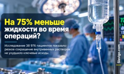 Инфузии во время операций сократили на 75% без роста осложнений в одном исследовании