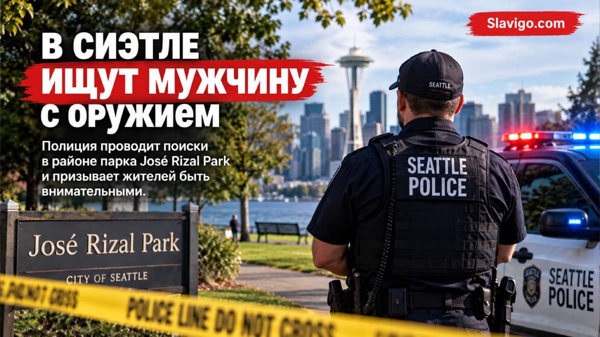 Полиция Seattle искала вооружённого мужчину возле Jose Rizal Park
