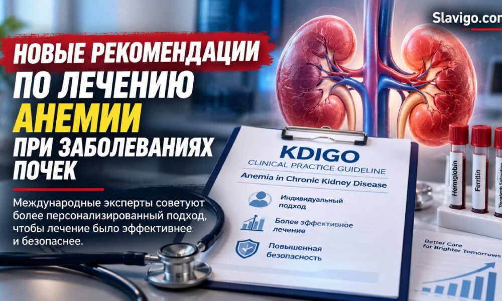 KDIGO обновила рекомендации по анемии при хронической болезни почек: что изменилось
