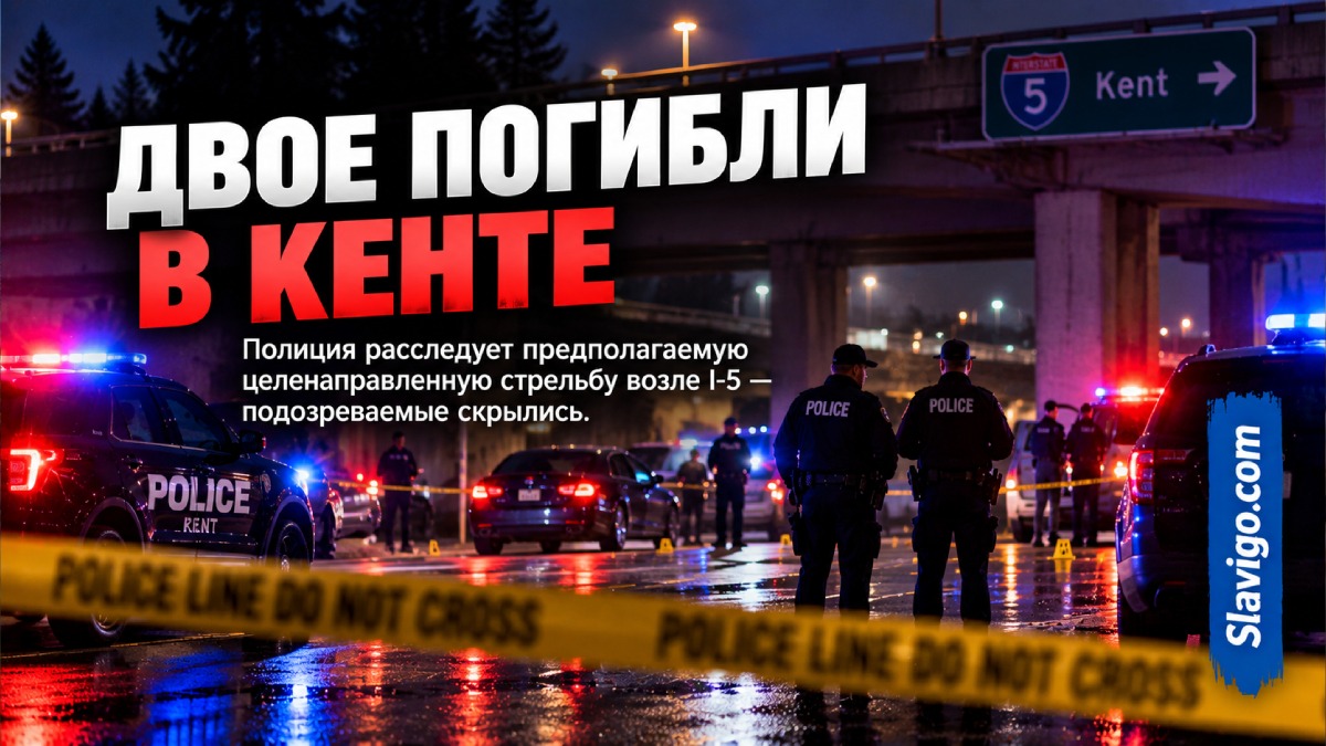 В Kent двое человек погибли при стрельбе из проезжавшего автомобиля