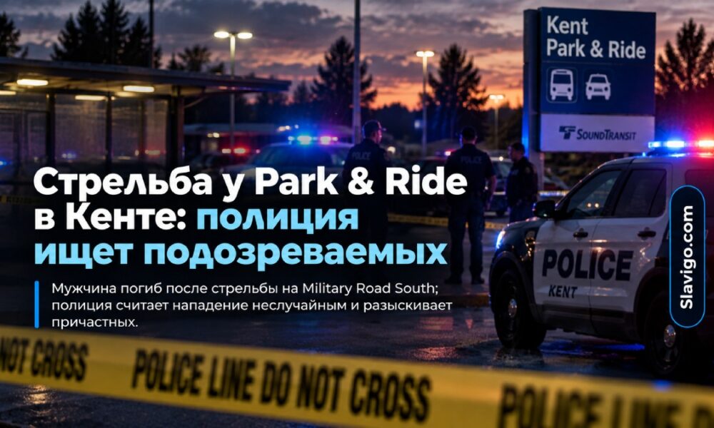 Полиция Kent ищет подозреваемых после смертельной стрельбы у Park and Ride