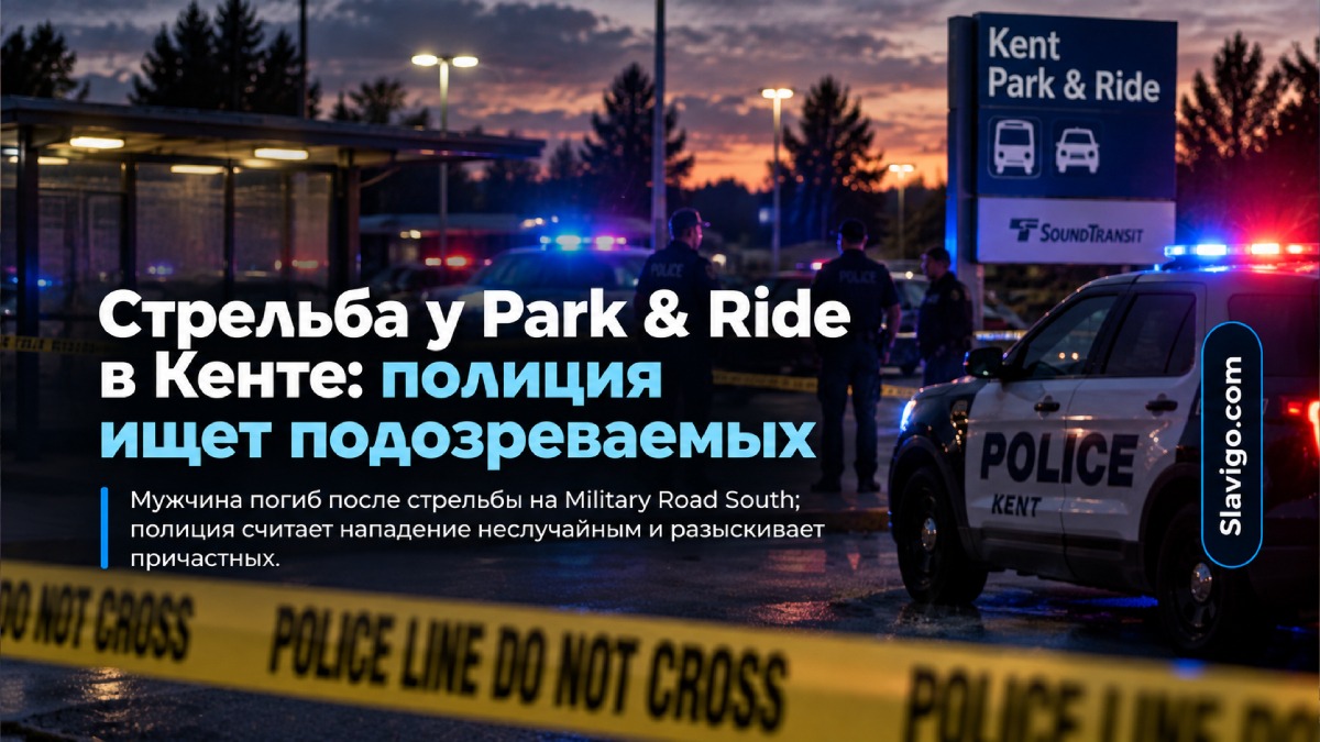 Полиция Kent ищет подозреваемых после смертельной стрельбы у Park and Ride