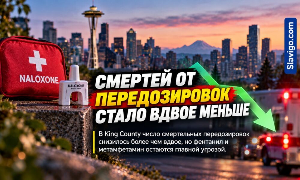 В King County число подтверждённых смертей от передозировок снизилось более чем вдвое