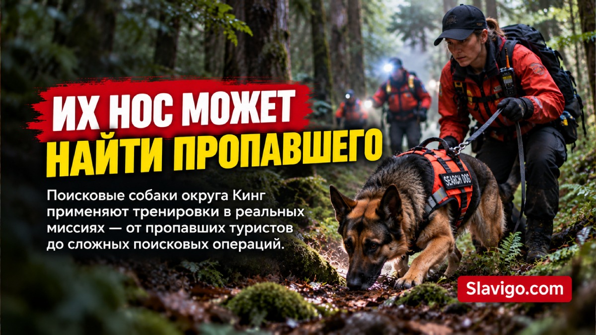 King County Search Dogs показала, как волонтёрские K9-команды ищут пропавших людей