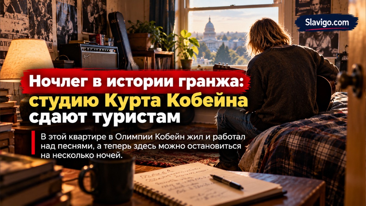 Квартиру в Olympia, где Kurt Cobain писал песни для Nevermind, начали сдавать туристам