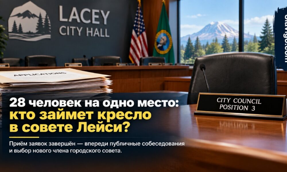 На вакантное место в Lacey City Council подали не менее 28 заявок
