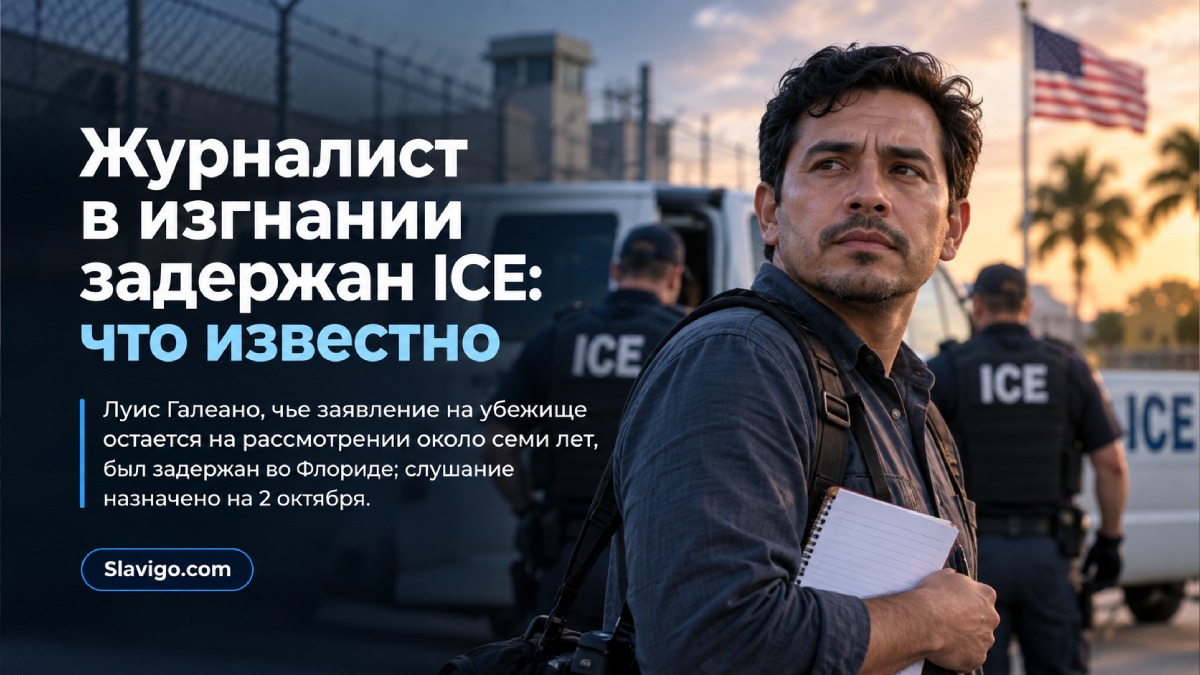 Никарагуанский журналист Луис Галеано находится под стражей ICE во Флориде