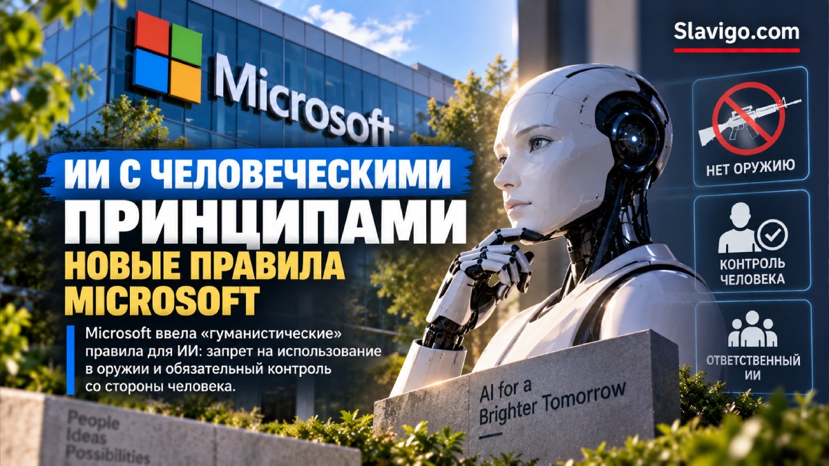 Microsoft представила Humanist AI Code: ИИ должен оставаться под контролем человека