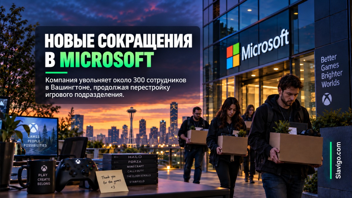 Microsoft сокращает около 300 рабочих мест в Washington в рамках перестройки Xbox