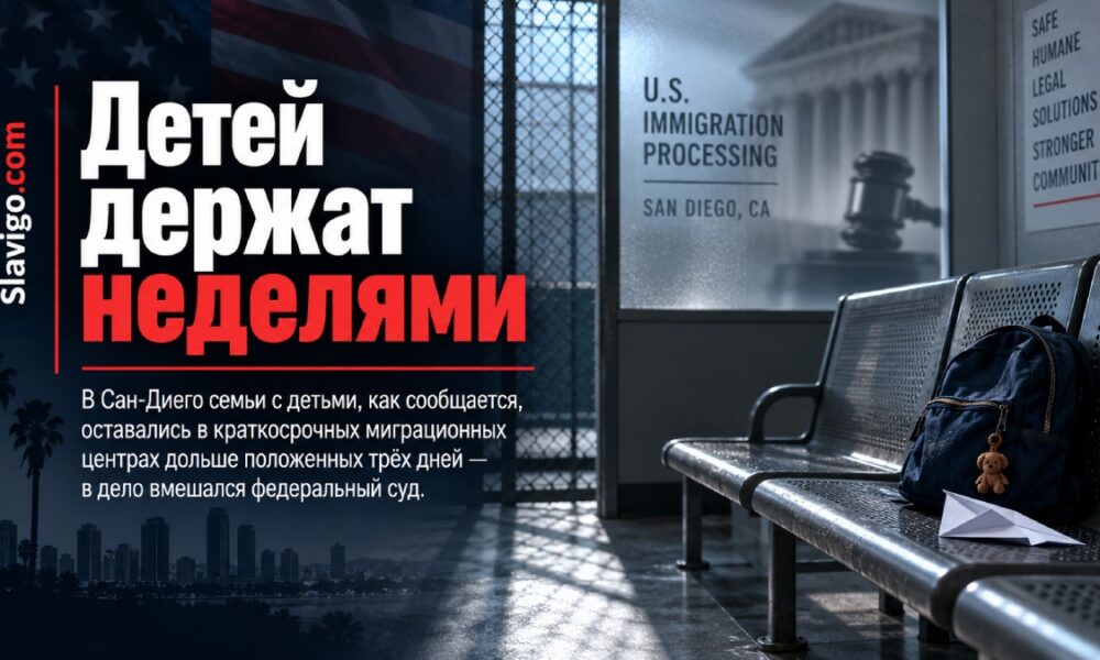 Краткосрочный центр CBP для семей с детьми в San Diego