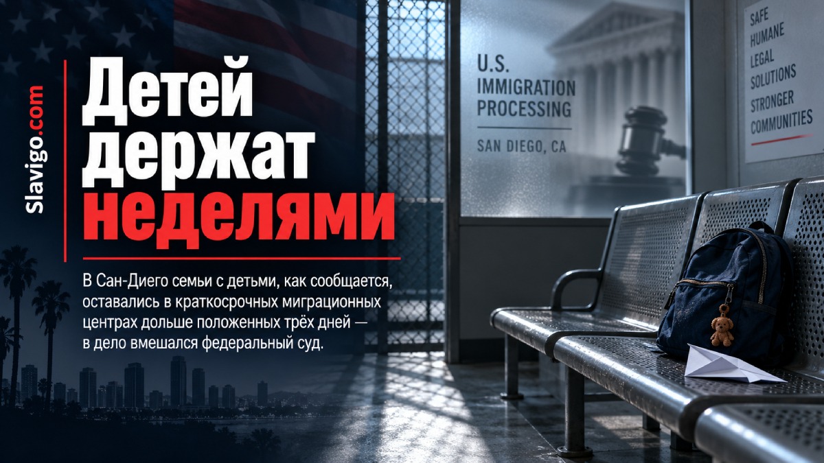 Краткосрочный центр CBP для семей с детьми в San Diego