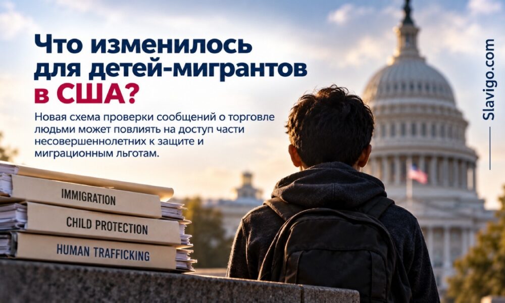 Изменение порядка сообщений о торговле людьми среди детей-мигрантов в США