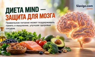 MIND-диету связали с более здоровыми сосудами мозга и лучшими когнитивными показателями