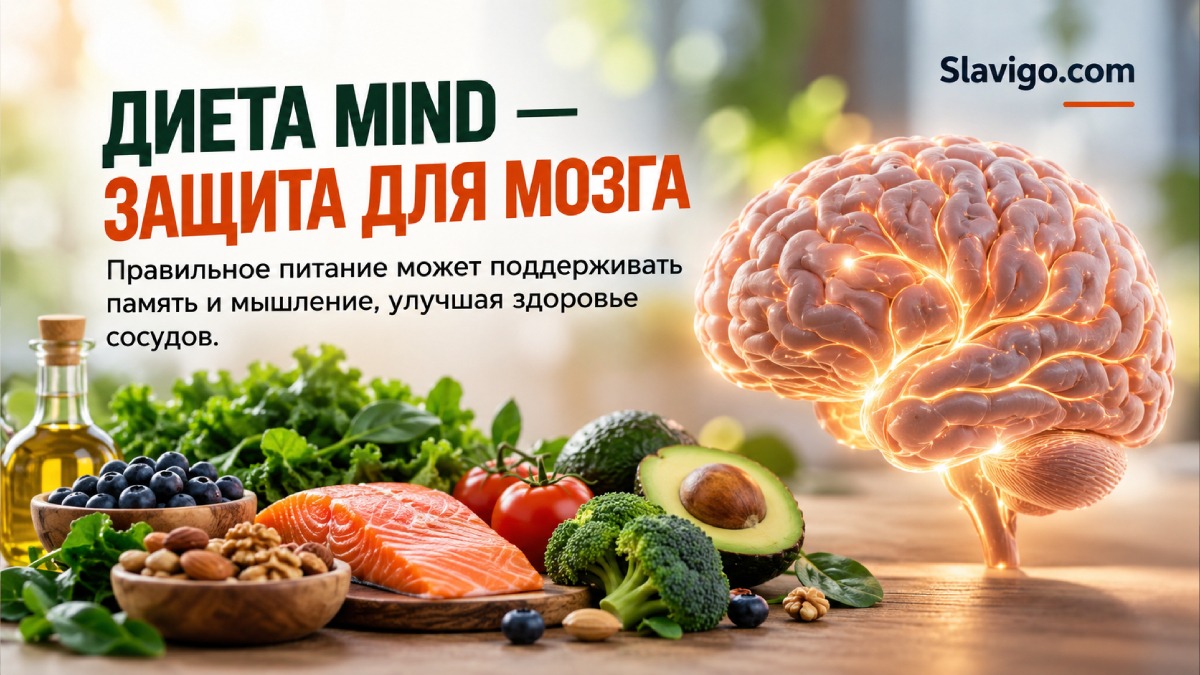 MIND-диету связали с более здоровыми сосудами мозга и лучшими когнитивными показателями