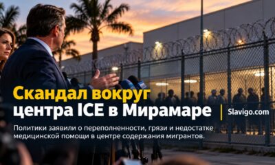 Проверка условий в центре ICE в Miramar, Florida