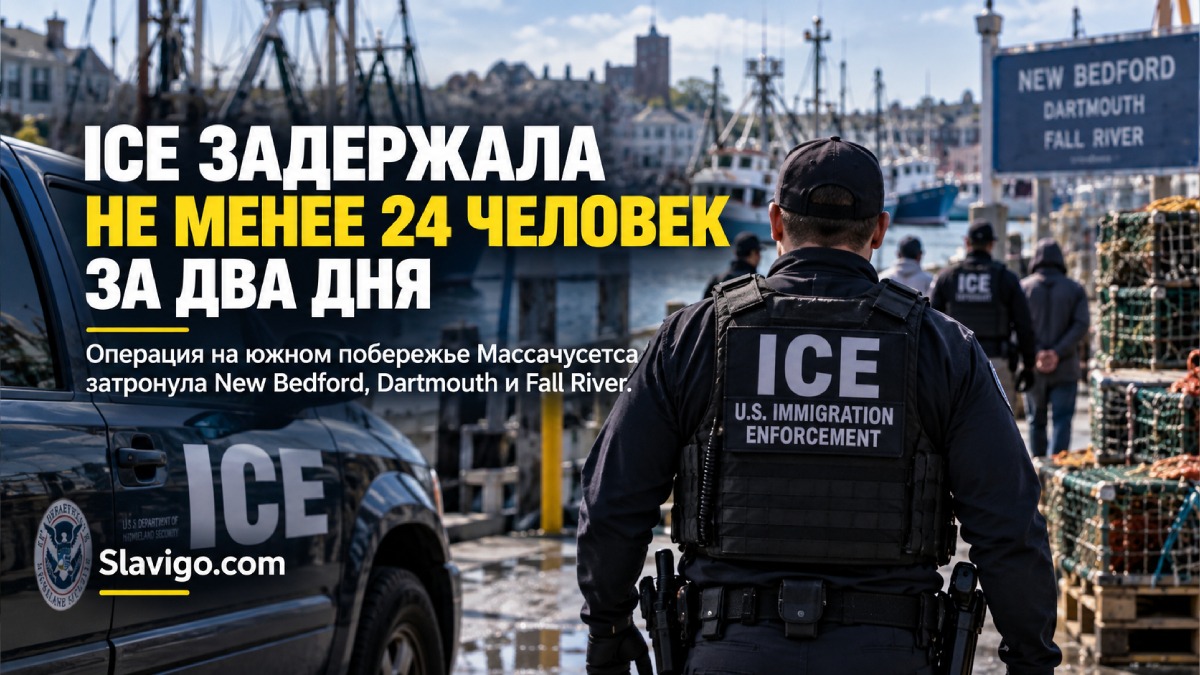 Операция ICE на South Coast в районе New Bedford и Dartmouth