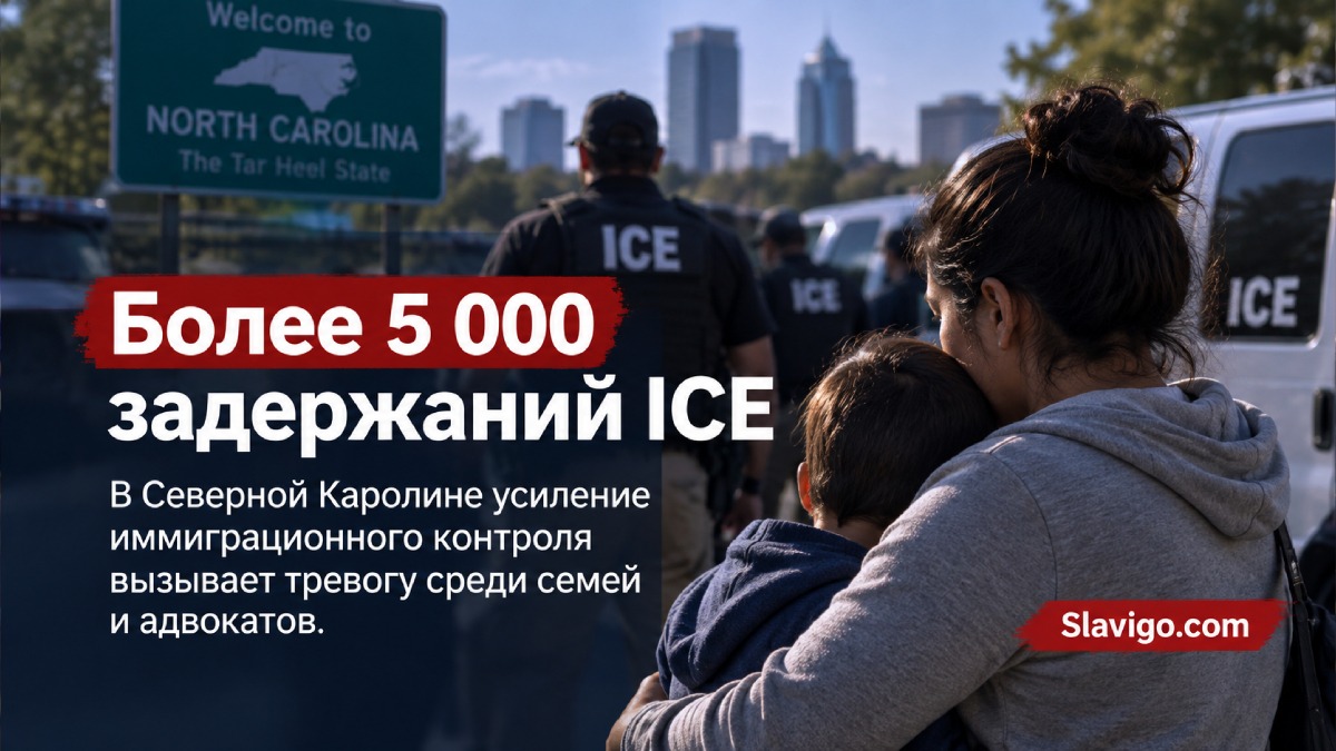 Рост числа задержаний ICE в Северной Каролине в 2026 году