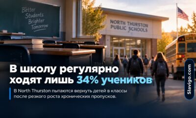 В North Thurston Public Schools регулярно посещают занятия лишь 34,3% учеников