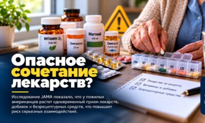 Каждый пятый пожилой американец принимает лекарства с потенциально серьёзным взаимодействием