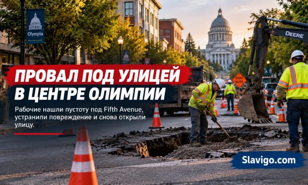 В центре Olympia открыли Fifth Avenue после ремонта провала в дороге