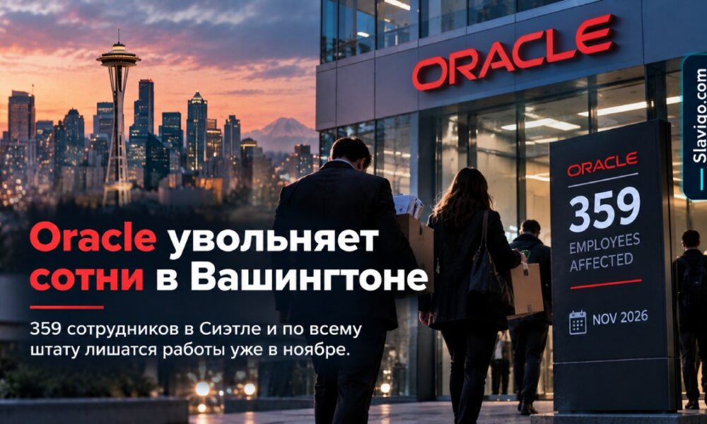 Oracle сократит 359 сотрудников в Washington в ноябре