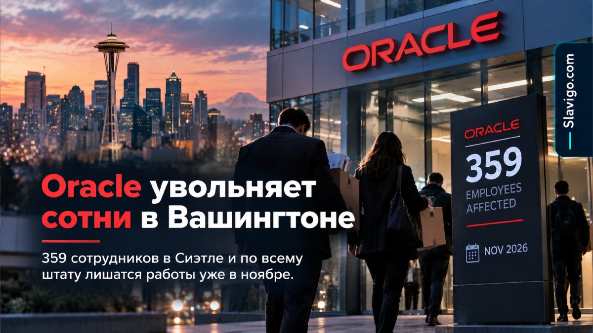 Oracle сократит 359 сотрудников в Washington в ноябре