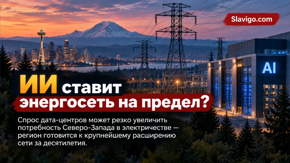 Pacific Northwest готовится к резкому росту спроса на электричество из-за ИИ и электрификации