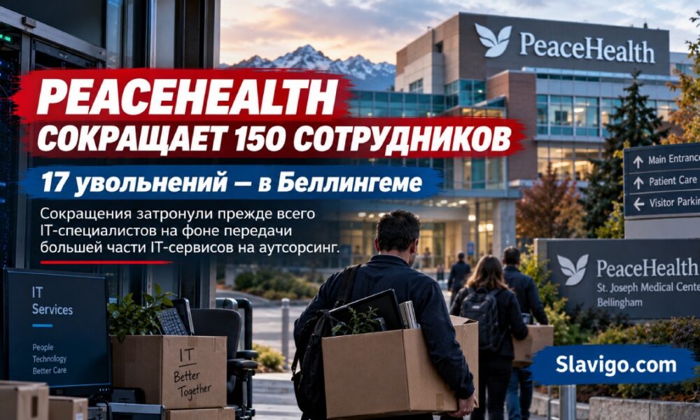 PeaceHealth сократит 150 позиций в Washington на фоне передачи части IT на аутсорсинг