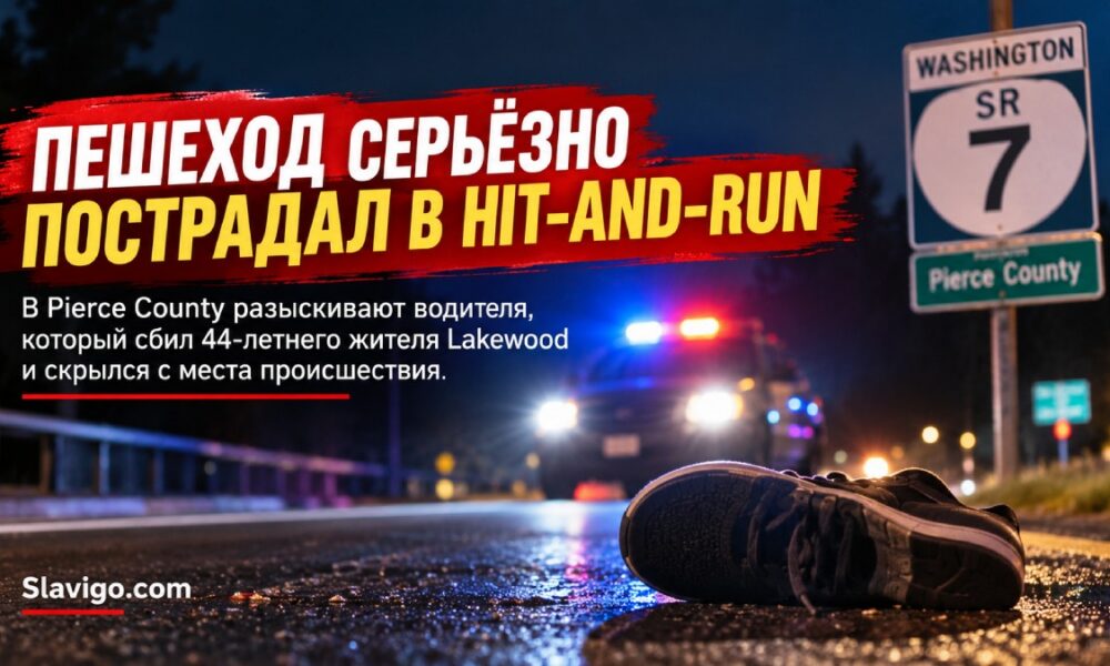 Пешеход из Lakewood пострадал в hit-and-run на SR 7 в Pierce County