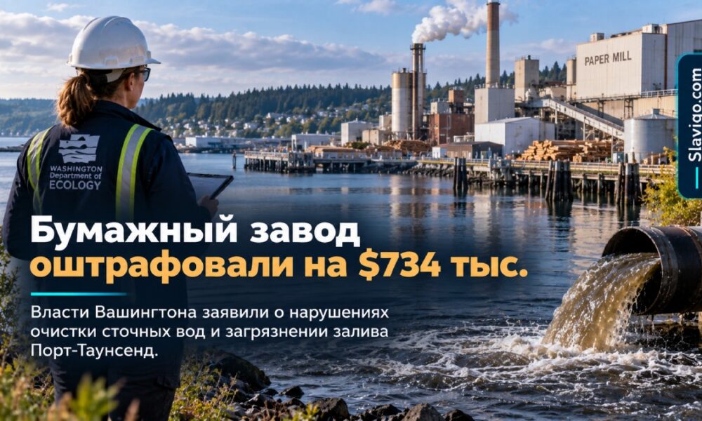 Port Townsend Paper оштрафовали на $734 тысячи за нарушения очистки сточных вод