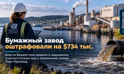 Port Townsend Paper оштрафовали на $734 тысячи за нарушения очистки сточных вод