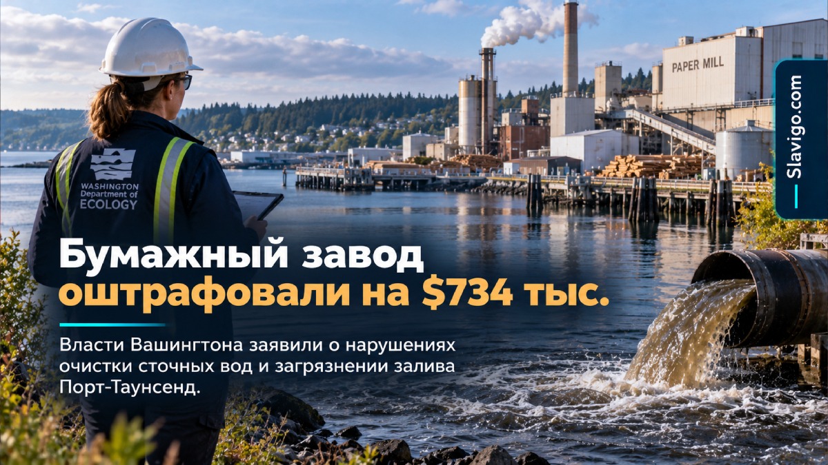 Port Townsend Paper оштрафовали на $734 тысячи за нарушения очистки сточных вод