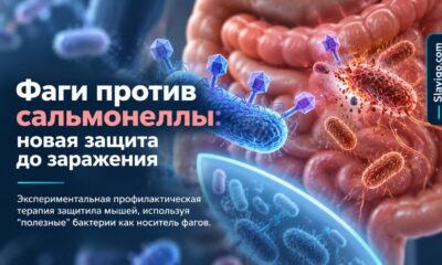 Инженерные бактериофаги защитили мышей от Salmonella до заражения — до применения у людей ещё далеко