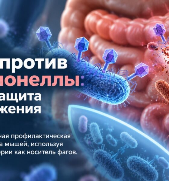 Инженерные бактериофаги защитили мышей от Salmonella до заражения — до применения у людей ещё далеко