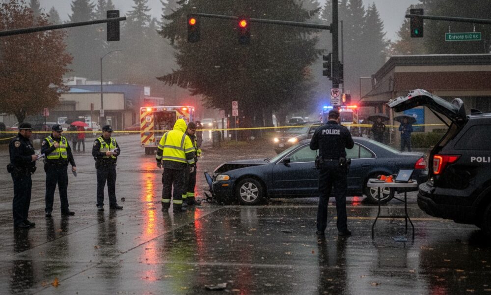 В Puyallup водителя задержали после наезда на пешехода