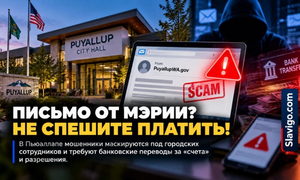 Puyallup предупреждает о мошенниках, которые выдают себя за сотрудников города