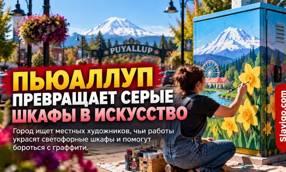 Puyallup заплатит художникам по $500 за дизайн городских светофорных шкафов